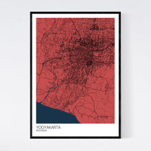 Load image into Gallery viewer, Yogyakarta City Map Print