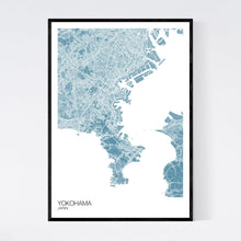 Load image into Gallery viewer, Yokohama City Map Print