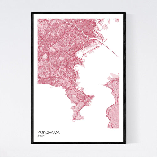 Map of Yokohama, Japan