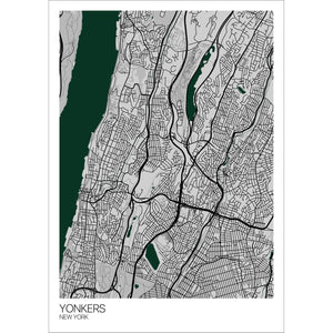 Map of Yonkers, New York