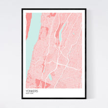 Load image into Gallery viewer, Yonkers City Map Print