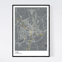 Load image into Gallery viewer, York City Map Print