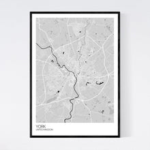 Load image into Gallery viewer, York City Map Print