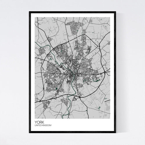 Map of York, United Kingdom