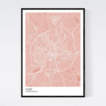 Load image into Gallery viewer, York City Map Print