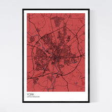 Load image into Gallery viewer, York City Map Print