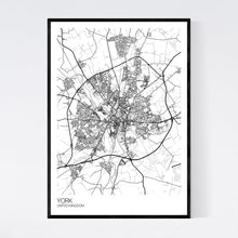 Load image into Gallery viewer, York City Map Print