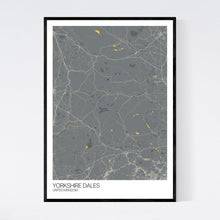 Load image into Gallery viewer, Yorkshire Dales Region Map Print