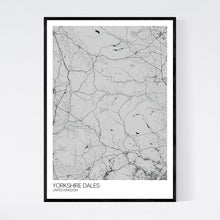 Load image into Gallery viewer, Yorkshire Dales Region Map Print