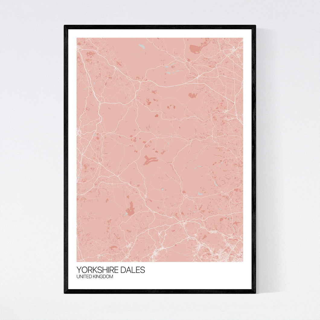 Yorkshire Dales Region Map Print