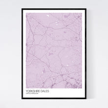 Load image into Gallery viewer, Yorkshire Dales Region Map Print