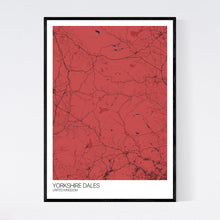 Load image into Gallery viewer, Yorkshire Dales Region Map Print
