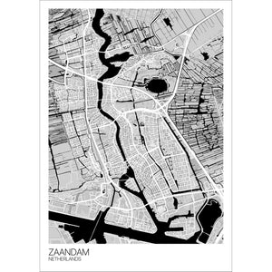 Map of Zaandam, Netherlands