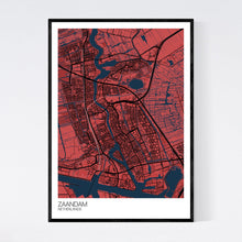 Load image into Gallery viewer, Zaandam City Map Print