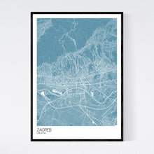 Load image into Gallery viewer, Zagreb City Map Print