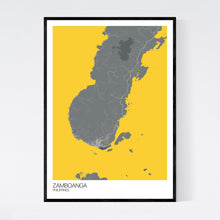 Load image into Gallery viewer, Zamboanga City Map Print