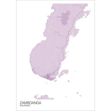 Load image into Gallery viewer, Map of Zamboanga, Philippines