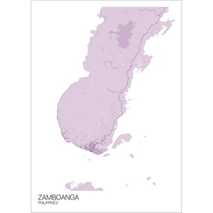 Map of Zamboanga, Philippines