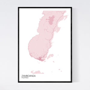 Zamboanga City Map Print