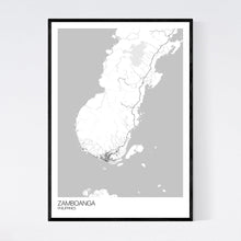 Load image into Gallery viewer, Zamboanga City Map Print