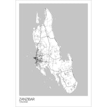 Load image into Gallery viewer, Map of Zanzibar, Tanzania