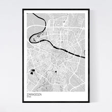 Load image into Gallery viewer, Zaragoza City Map Print