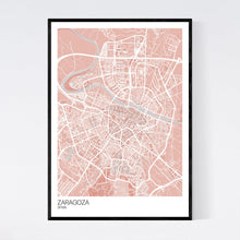 Load image into Gallery viewer, Zaragoza City Map Print