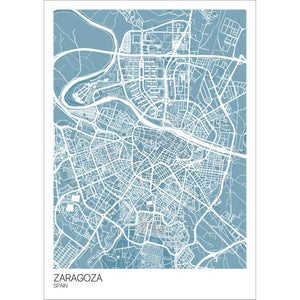 Map of Zaragoza, Spain