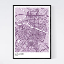 Load image into Gallery viewer, Zaragoza City Map Print