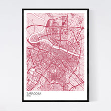 Load image into Gallery viewer, Zaragoza City Map Print