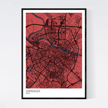 Load image into Gallery viewer, Zaragoza City Map Print