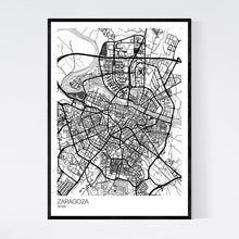 Load image into Gallery viewer, Zaragoza City Map Print
