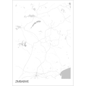 Map of Zimbabwe, 