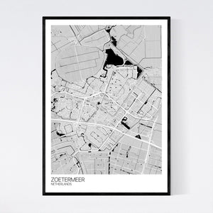 Zoetermeer City Map Print