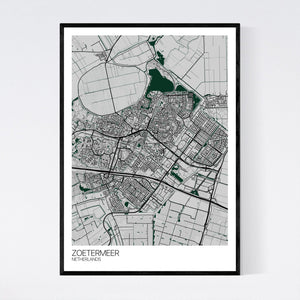 Zoetermeer City Map Print