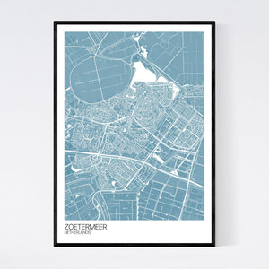 Zoetermeer City Map Print