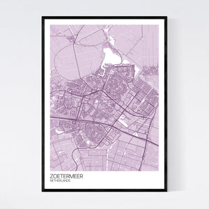 Zoetermeer City Map Print