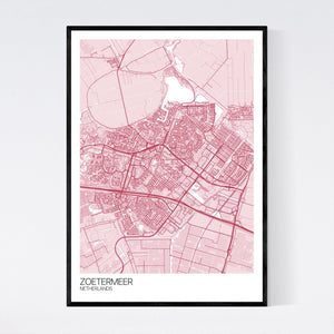 Zoetermeer City Map Print