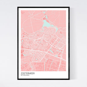 Zoetermeer City Map Print