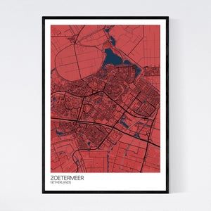 Zoetermeer City Map Print