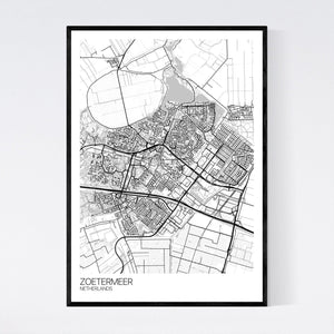 Zoetermeer City Map Print