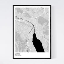 Load image into Gallery viewer, Map of Zürich, Switzerland