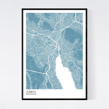 Load image into Gallery viewer, Zürich City Map Print