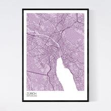Load image into Gallery viewer, Zürich City Map Print