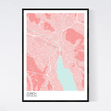Load image into Gallery viewer, Zürich City Map Print