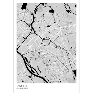 Map of Zwolle, Netherlands